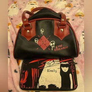 Emily the strange bag and wallet